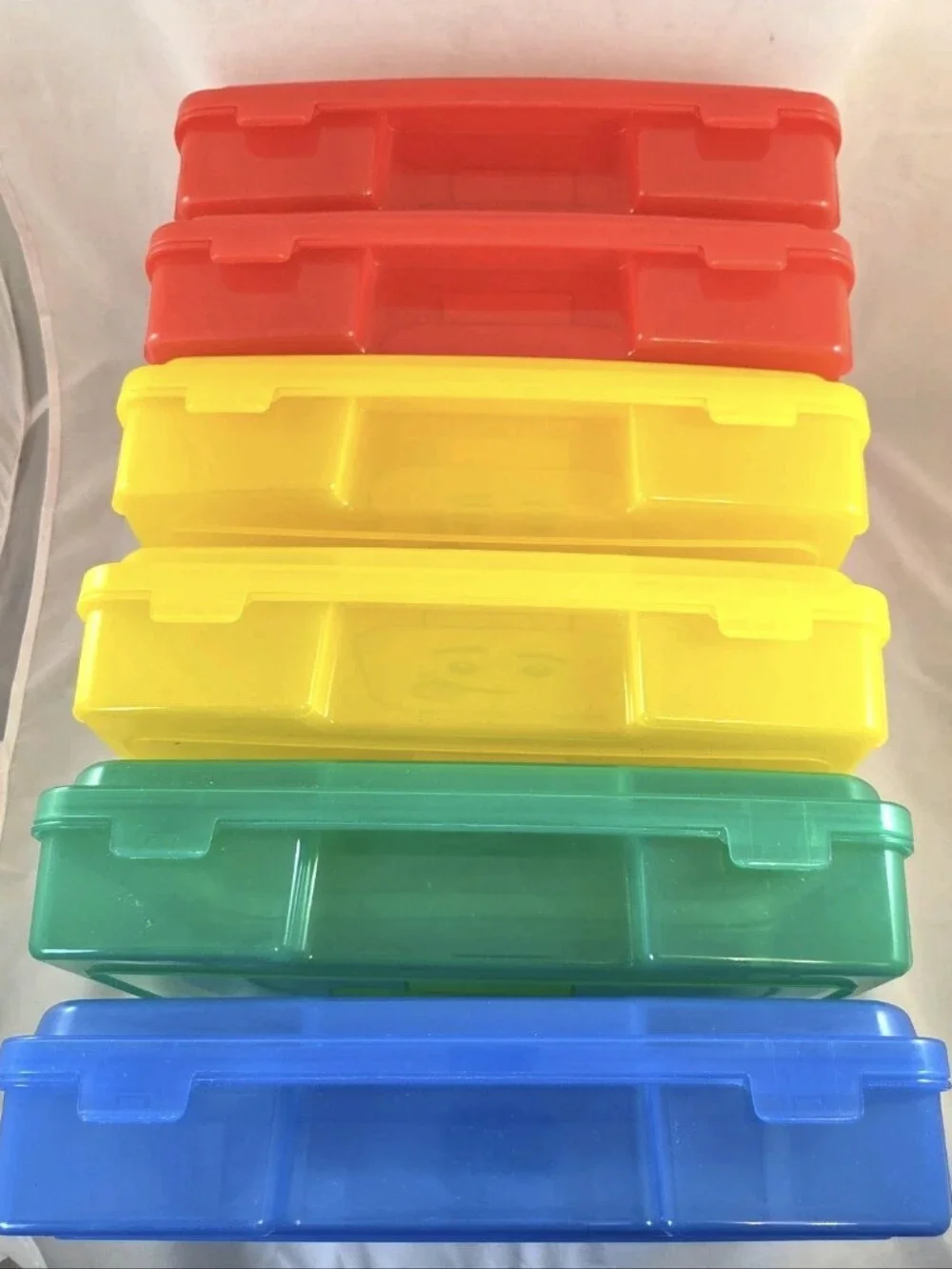 LEGO IRIS 6 Drawer Storage Organizer Tower Multi-Color Lidded Bins 2013